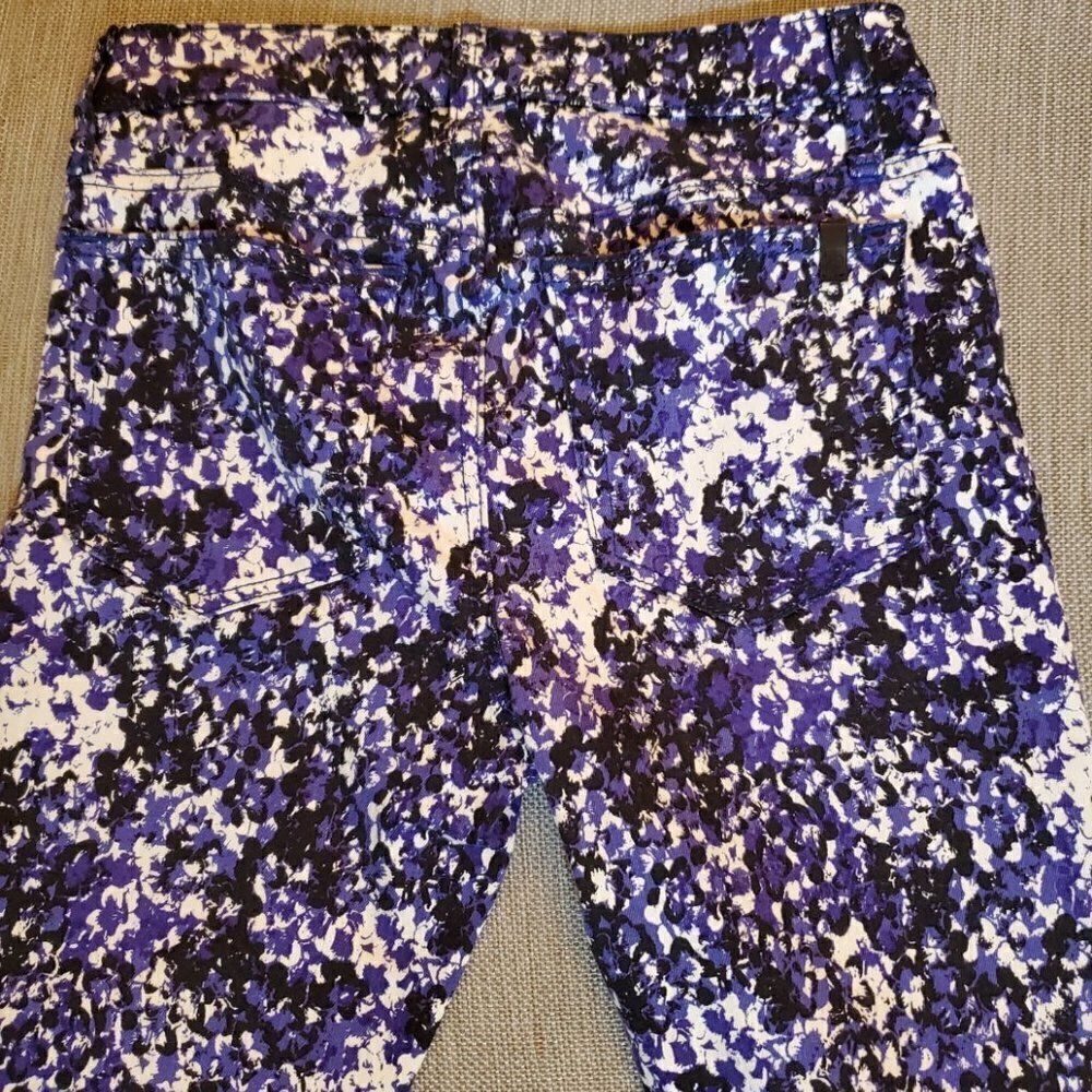 Joe's Jeans Skinny Fit Electric Blue Pop Art 0 - Picture 6 of 6